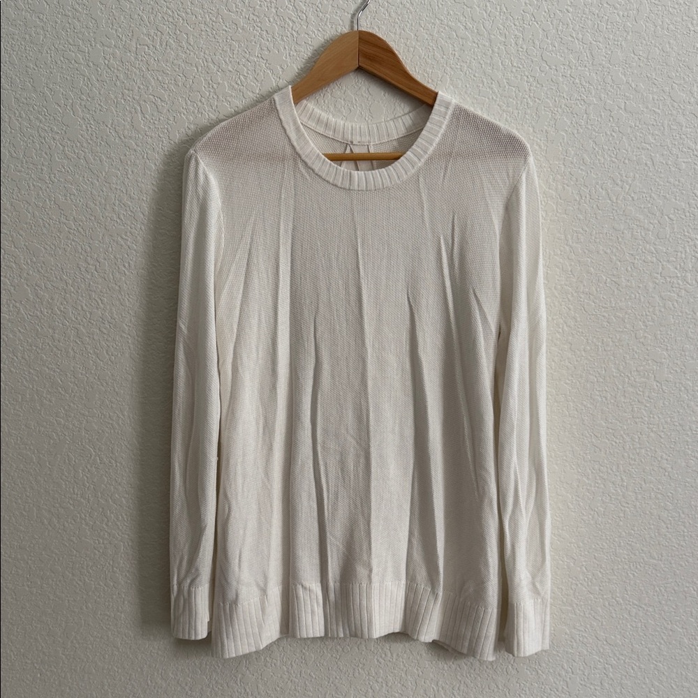 Lululemon Sincerely Yours White Sweater Size 8 - Picture 3 of 12